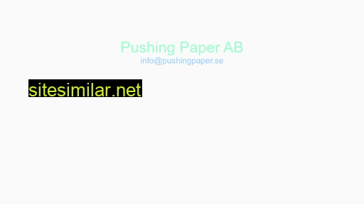 pushingpaper.se alternative sites