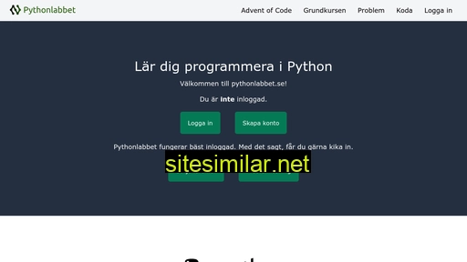 pythonlabbet.se alternative sites