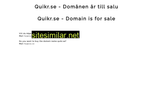 quikr.se alternative sites