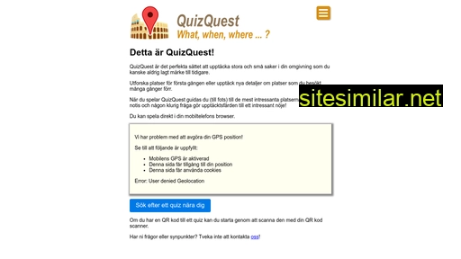 quizquest.se alternative sites