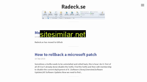 Radeck similar sites