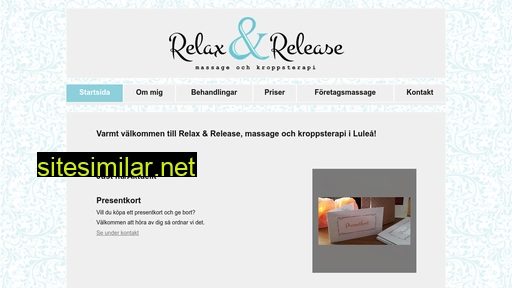 relaxrelease.se alternative sites