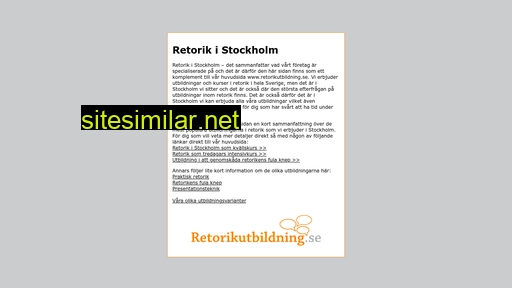 retorikstockholm.se alternative sites