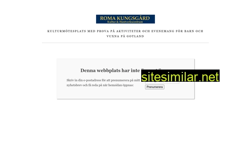 romakungsgarden.se alternative sites