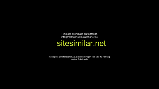 roslagenselinstallationer.se alternative sites