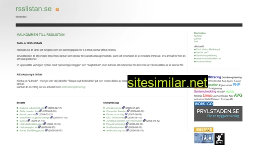 rsslistan.se alternative sites