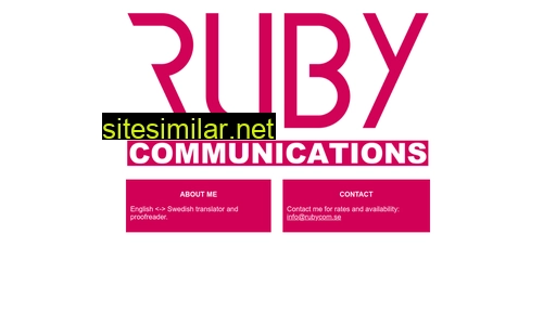 Rubycom similar sites