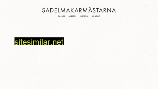 sadelmakarmastarna.se alternative sites