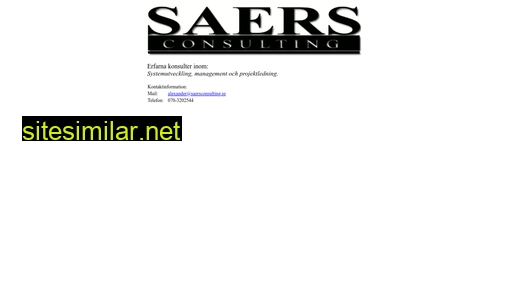 saersconsulting.se alternative sites