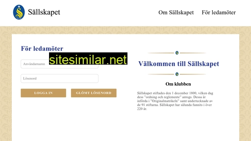 sallskapet.se alternative sites