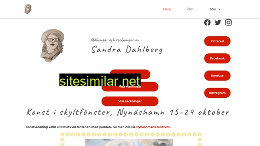 sandradahlbergart.se alternative sites