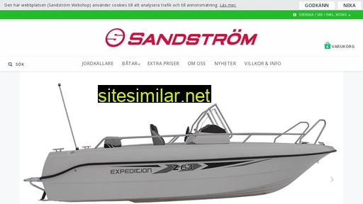 sandstromwebshop.se alternative sites