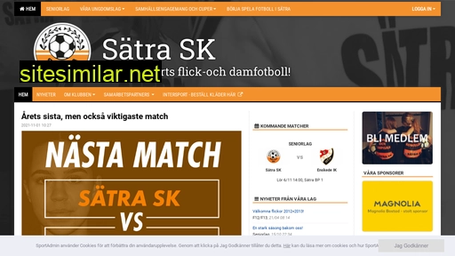 satrask.sportadmin.se alternative sites
