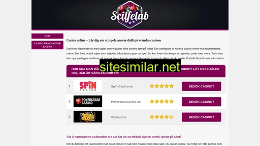 scilfelab.se alternative sites