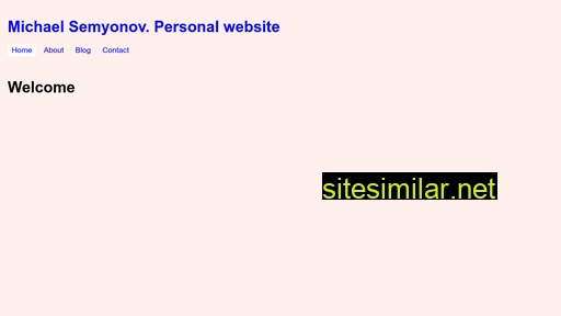 Semyonov similar sites
