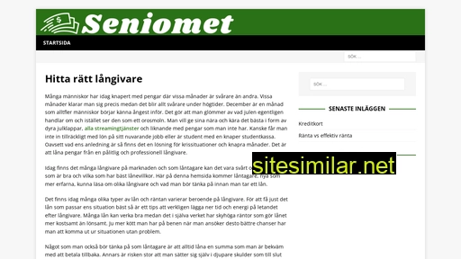 seniomet.se alternative sites