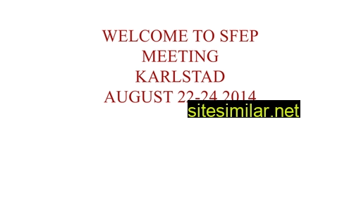 sfep2014.se alternative sites