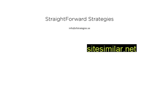 sfstrategies.se alternative sites