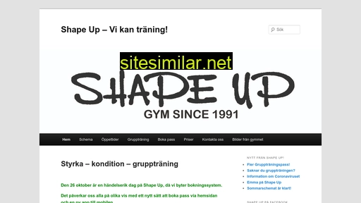 shapeup.se alternative sites