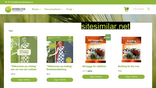 shop.hushallningssallskapet.se alternative sites
