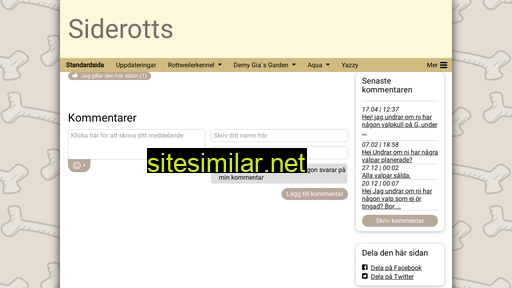 siderotts.se alternative sites