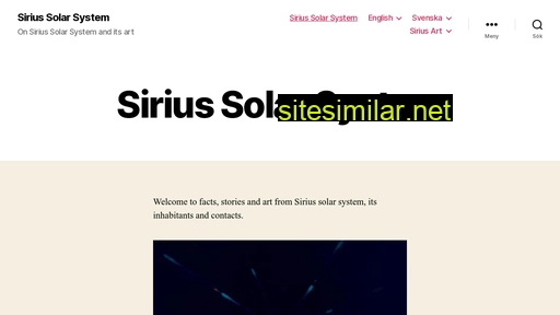 siriussolarsystem.se alternative sites