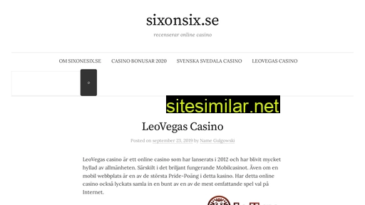 sixonesix.se alternative sites