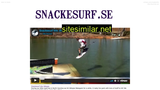 snackesurf.se alternative sites
