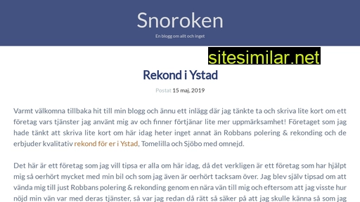 snoroken.se alternative sites