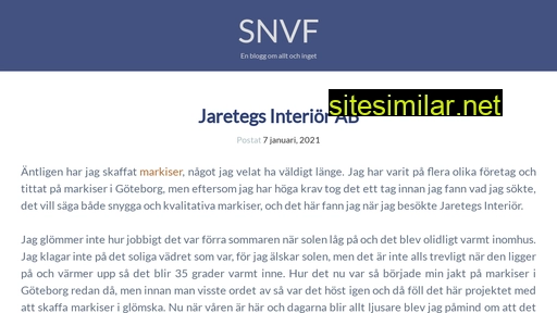 snvf.se alternative sites