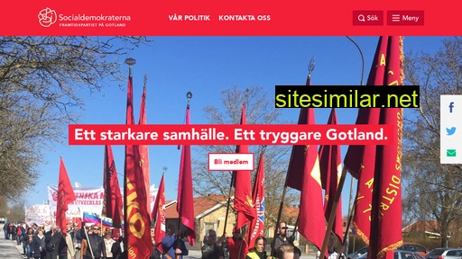 socialdemokraternagotland.se alternative sites