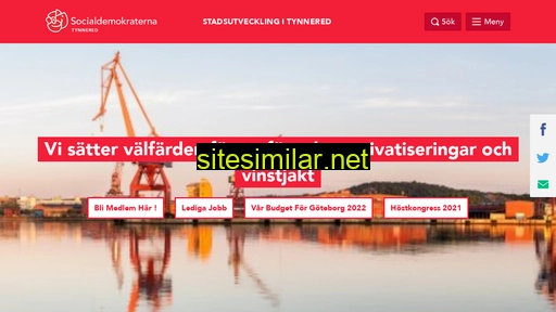 socialdemokraternatynnered.se alternative sites