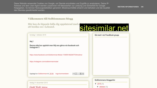 solblommanmode.se alternative sites