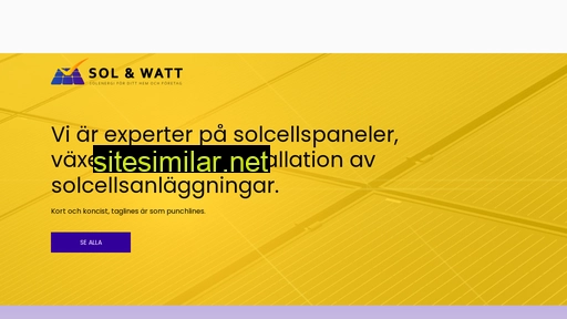 solowatt.se alternative sites