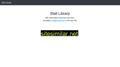 stallaxarp.se alternative sites