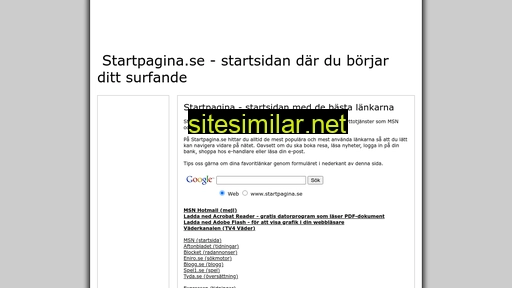 startpagina.se alternative sites