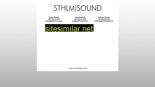 sthlmsound.se alternative sites