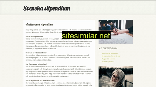 stipendieform.se alternative sites