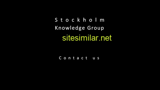 Stockholmknowledge similar sites
