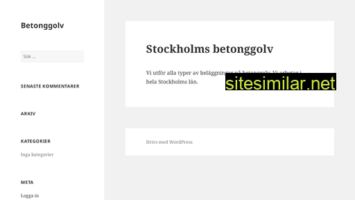 stockholmsbetonggolv.se alternative sites