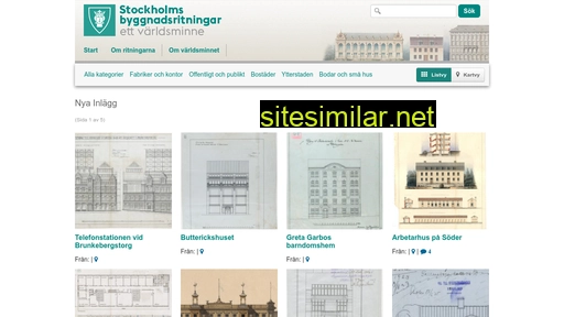 stockholmsbyggnadsritningar.se alternative sites