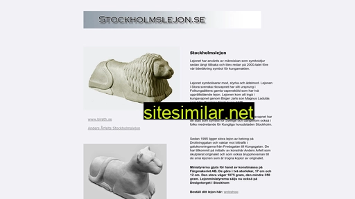 stockholmslejon.se alternative sites