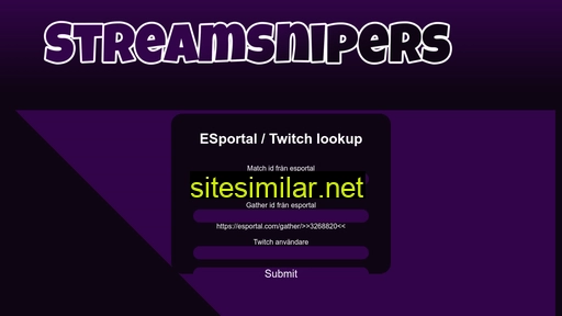 streamsnipers.se alternative sites