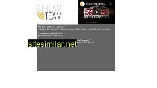 streamteam.se alternative sites