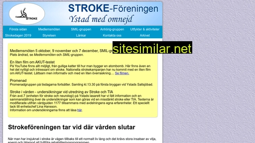 strokeforeningenystad.se alternative sites