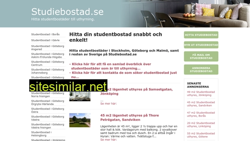 studiebostad.se alternative sites