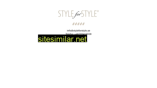 Styleforstyle similar sites
