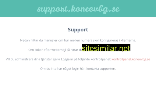 support.koneovbg.se alternative sites