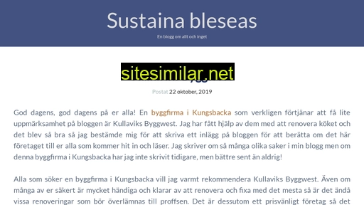 sustainableseas.se alternative sites
