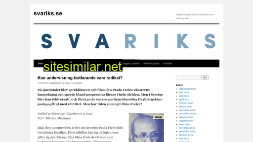 svariks.se alternative sites
